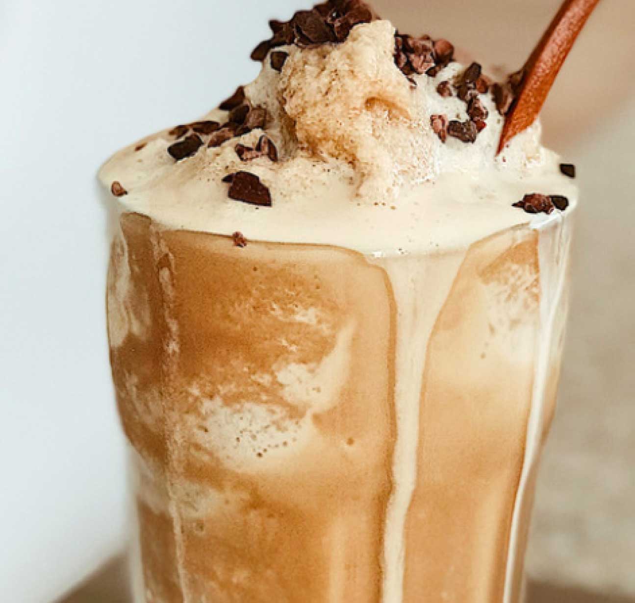 Picture of glass of Mocha Frappe Shake